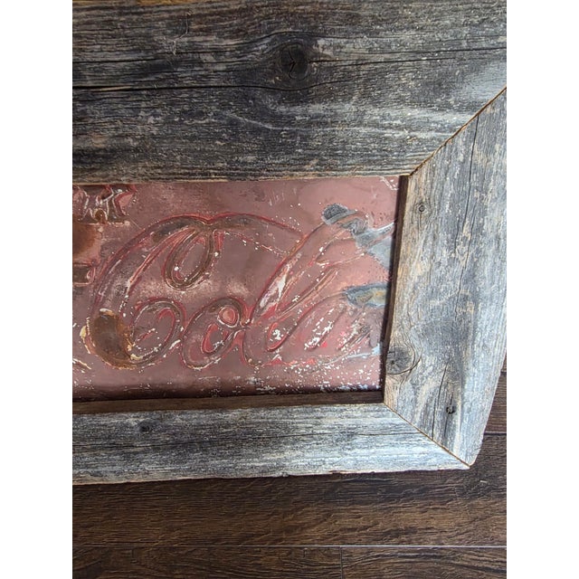 Rustic Coca Cola Sign For Sale - Image 10 of 12