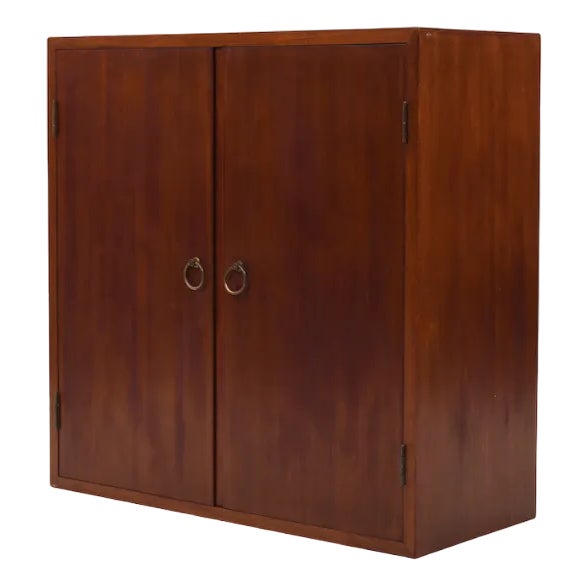 Danish Wall Mounted Cabinet, 1950s For Sale