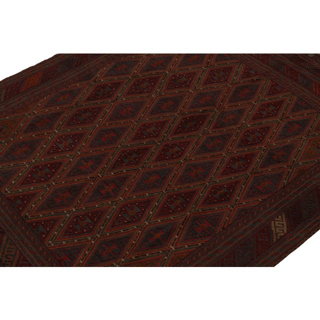 Rug & Kilim Rug & Kilim’s Afghan Baluch Tribal Rug in Red With Colorful Geometric Patterns For Sale - Image 4 of 7