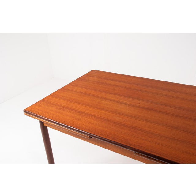 Mid-Century Scandinavian Teak Extendable Dining Table, 1960s For Sale - Image 12 of 15
