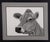 Jersey Girl by Tammy Liu-Haller | Graphite on Paper of a cow's head and face For Sale