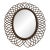 Italian Mid 20th Century Franco Albini Wicker Wall Mirror For Sale