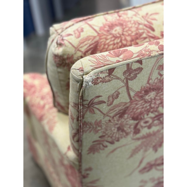 Hickory Chair for Greenbaum Interiors Toile Upholstered Swivel Chairs - A Pair For Sale - Image 12 of 12