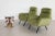 Gold Set of Italian Armchairs in Green Velvet, 1960s For Sale - Image 8 of 16