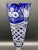 Vintage Crystal Cobalt Blue Overlay Cut Crystal Vase from Meissen, 1960s For Sale - Image 17 of 18