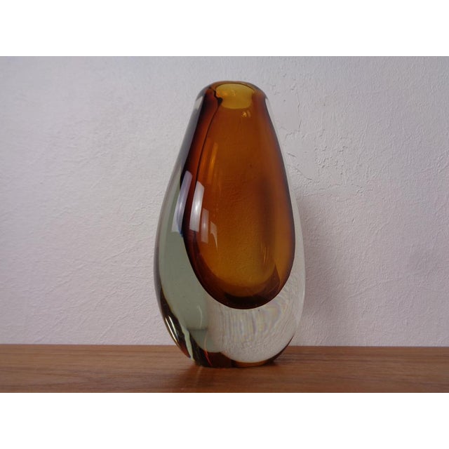1950s Finnish Glass Vase by Armando Jacobino for Oy Kumela, 1950s For Sale - Image 5 of 15