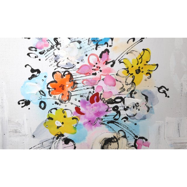 Modern Vase With Flowers (Blue and Yellow), Charles Cobelle For Sale - Image 3 of 4