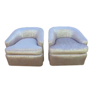 Mid Century Modern Chairs in the Style of Milo Baughman