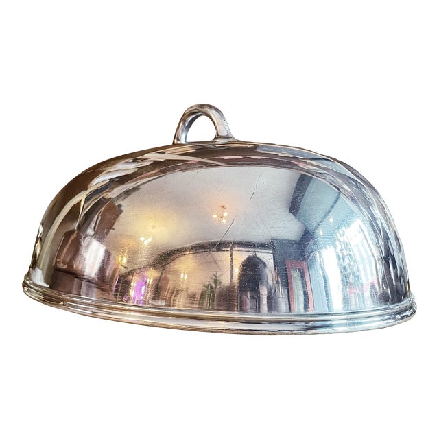 1910s Antique Silver Plated Dome From the Hotel De France Nyc For Sale