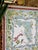 Vintage Florida Map Tablecloth Custom Framed With Tortoise Rattan and Grasscloth For Sale - Image 11 of 12