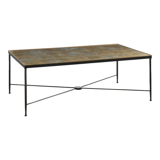 Modern History Wrought Iron Cocktail Table For Sale
