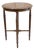 Vintage English Style Inlaid Mahogany Round Center Table With Radial Veneer For Sale