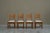 Razorblade Chairs in Oak and Wool by Henning Kjærnulf, 1960s, Set of 4 For Sale - Image 3 of 16