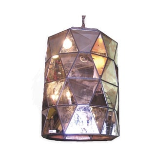 Moderna Antiqued Mirror Pendant Chandelier For Sale