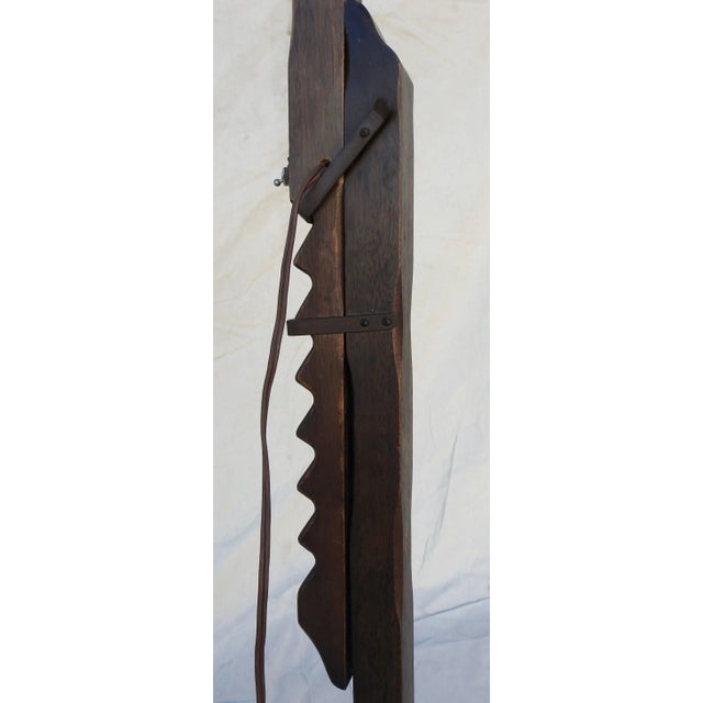Mission Mission Style Arts & Crafts Wooden Floor Lamp For Sale - Image 3 of 11