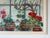 Green Large 1985 Toni Dalton Botanical Geraniums & Window Oil on Canvas Painting, Framed For Sale - Image 8 of 12