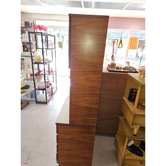 Vintage Mid-Century Japanese Teak Hutch | the Ultimate Home Bar For Sale - Image 9 of 18
