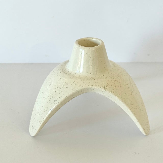 RARE — Franciscan Atomic Starburst or Oasis Atomic Candlestick Holder, Single Unit, MCM In excellent used vintage...