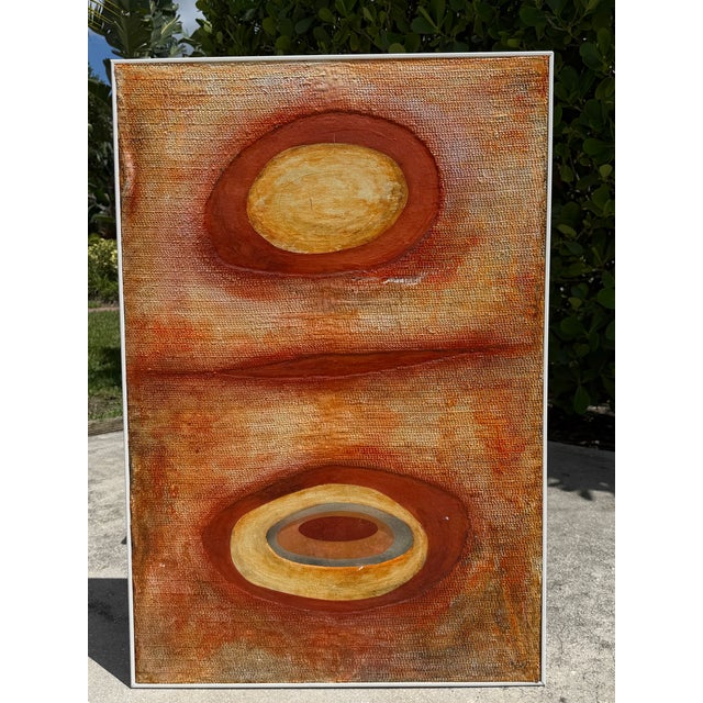 Katherine Boren Abstract Textural Mixed-Media Relief Painting For Sale - Image 4 of 15