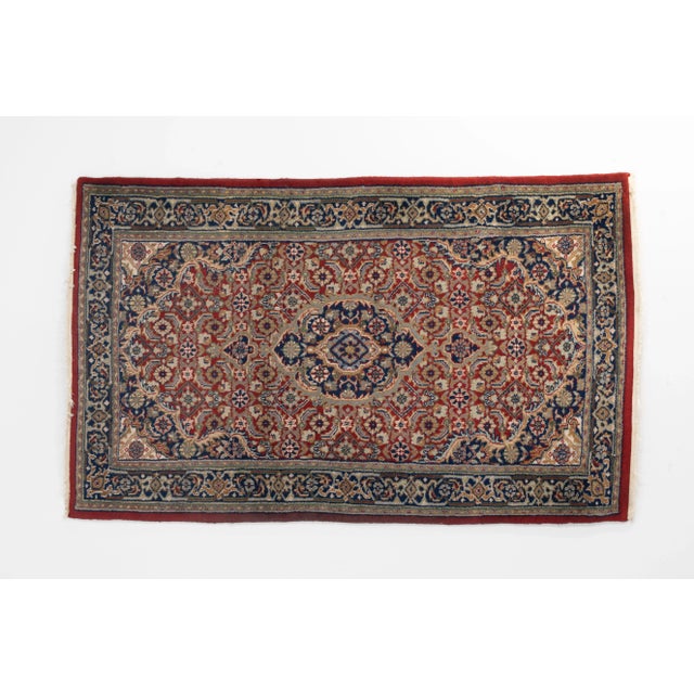 Small Vintage Middle Eastern Rug, 1950 For Sale - Image 4 of 7