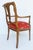Antique Carved Venetian Plastered Wood Armchairs With Pineapple Seats For Sale - Image 4 of 12