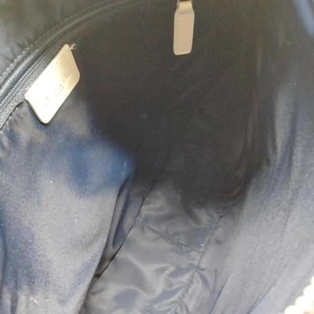 Christian Dior 2000s Christian Dior Oblique Monogram Navy Blue Crossbody Bag For Sale - Image 4 of 18