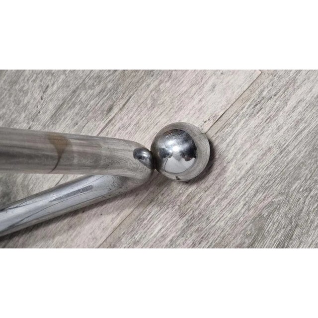 Mid-Century Floor Lamp in Glass and Metal For Sale - Image 6 of 11