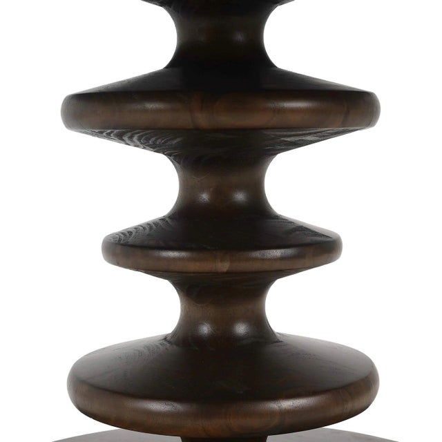 Wood Mid Century Modern Round Dining Table - 72" For Sale - Image 7 of 8