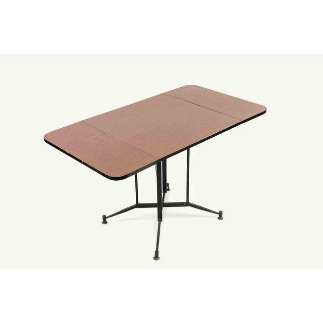 Vintage Italian Coffee Table in Wood and Brass, 1950s For Sale - Image 3 of 10
