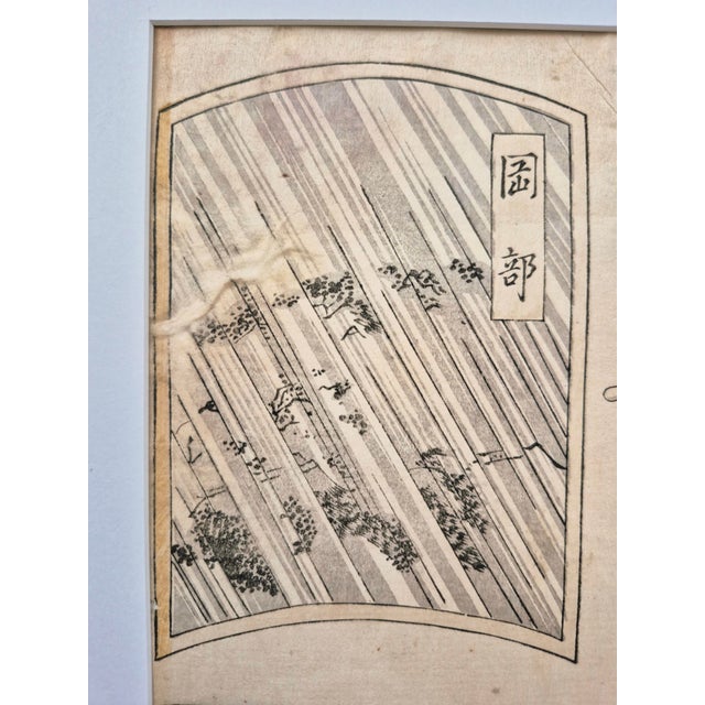 Set of 2 Edo Era (Ca 1825) Japanese Woodblock Prints of Bijin-Ga / Geisha by Keisai Eisen – Newly Framed For Sale In Santa Fe - Image 6 of 7