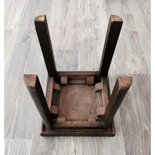 Wood Bauhaus Art-Deco Flower Side Table in Marble, 1930s For Sale - Image 7 of 9