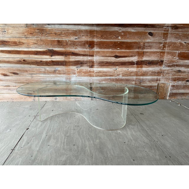 Vintage Lucite Serpentine Coffee Table Chairish