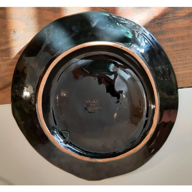 Italian Majolica African Leopard Pottery Bowl Italy For Sale - Image 4 of 7