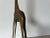 70"s Vintage Art Handmade Solid Brass Giraffe Sculpture/ Sold For Sale - Image 12 of 13