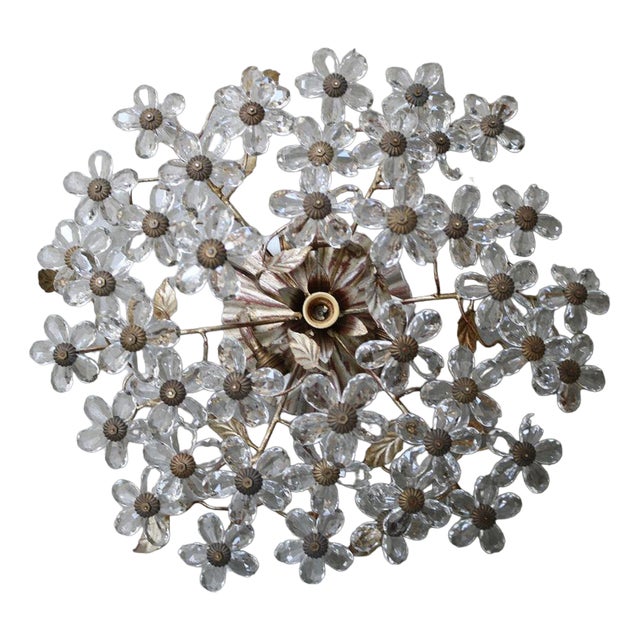 Murano Glass Flower Light from Banci Firenze, 1960s For Sale