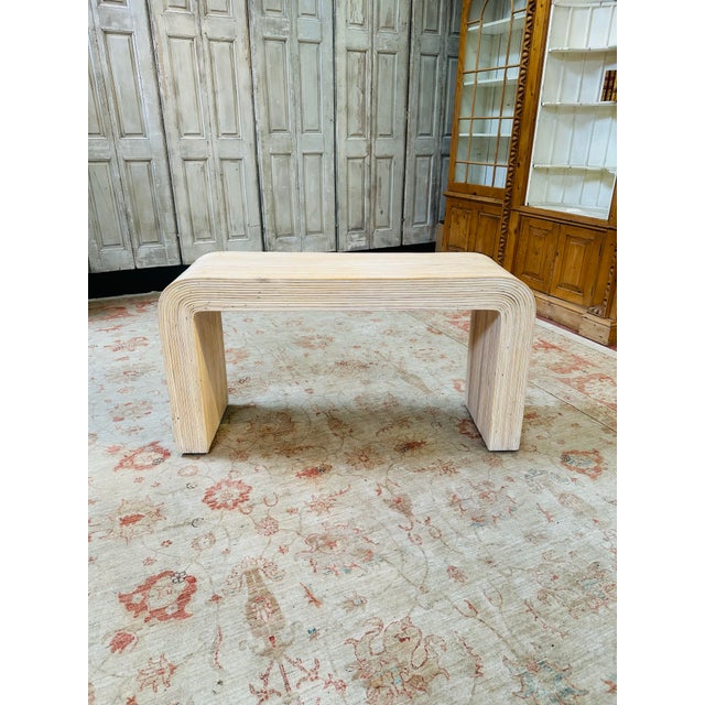 Vintage Pencil Reed Console Table For Sale - Image 11 of 11