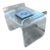 Attributed to Charles Hollis Jones Lucite 1970s Waterfall Swivel Bench or Ottoman For Sale