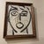 1970s 1970s Peter Keil Original Black & White Abstract Portrait Painting, Framed For Sale - Image 5 of 10