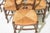 Early 20th Century Early 20th Century Louis XV Style Set of 6 Oak Rush Seat Dining Chairs For Sale - Image 5 of 5