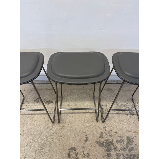 Jasper Morrison Hi Pad Counter Stools for Cappellini - Set of Three For Sale - Image 12 of 12