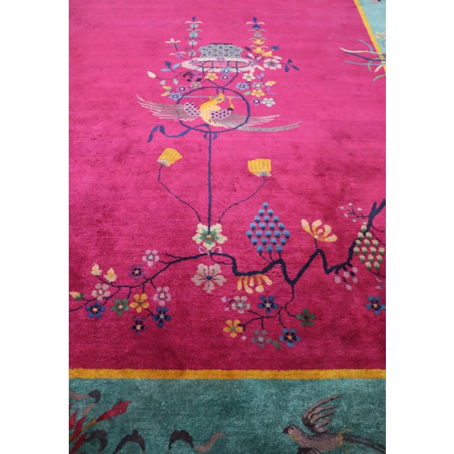 Antique Art Deco Rug For Sale - Image 10 of 12