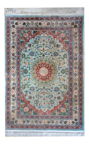 Vintage Chinese Silk Rug