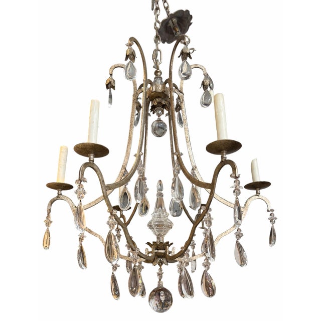 Dennis and Leen Formations French Crystal Primitive Chandelier For Sale In Los Angeles - Image 6 of 6
