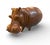 Mid-Century Modern Monumental Hand-Carved Hardwood Hippopotamus Sculpture For Sale - Image 3 of 7