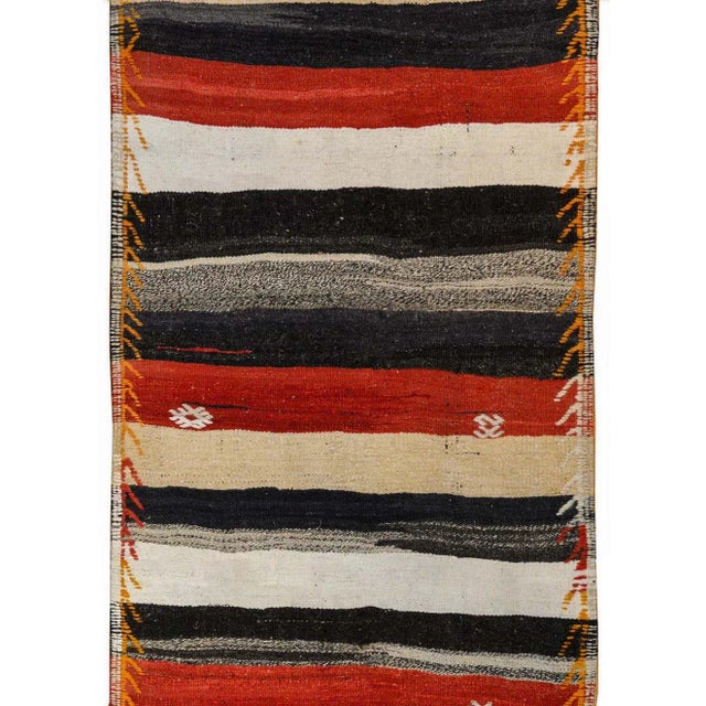 Mid Century Konya Kilim Runner For Sale - Image 4 of 11