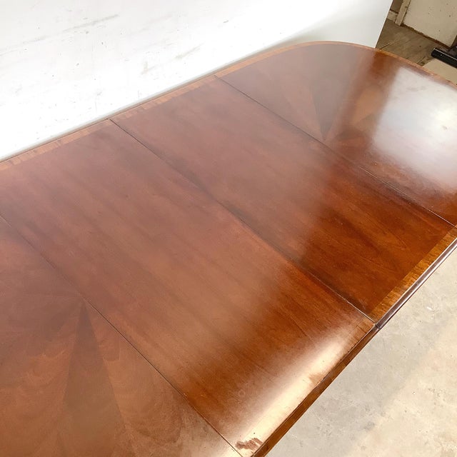 Queen Anne Mahogany Oval Extension Dining Table, Hickory Chair Company “James River Collection” For Sale - Image 13 of 18
