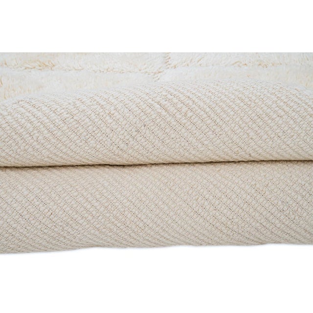 Textile Hand-Knotted Wool Rug by Azele Studio For Sale - Image 7 of 12