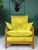 Vintage Yellow Armchair from Cinitique, in Restored conditions. Designed 1980 to 1989