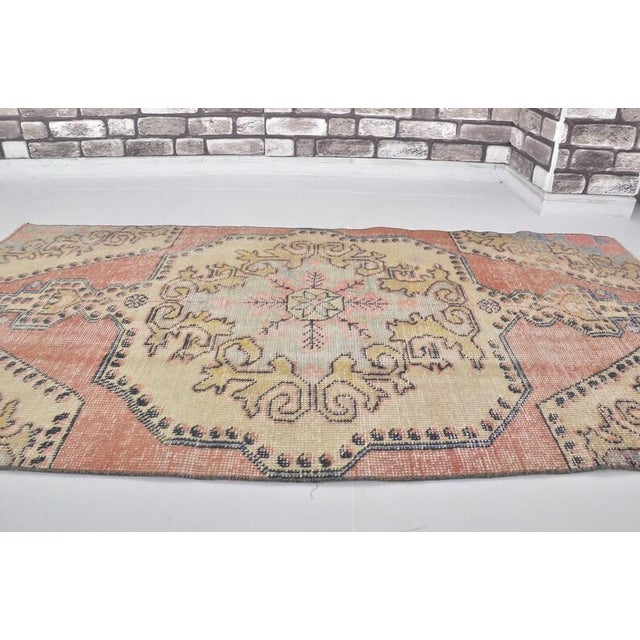 Textile Handmade Oushak Anatolian Carpet For Sale - Image 7 of 10