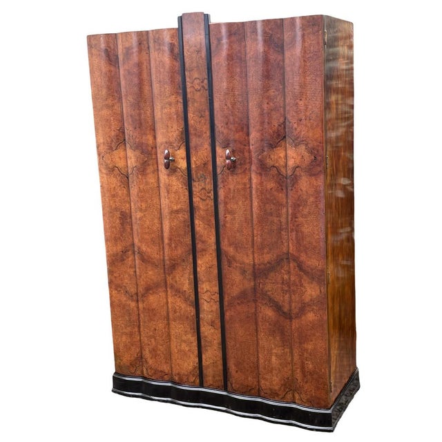 Art Deco Fluted Double Wardrobe, 1930 For Sale - Image 6 of 11